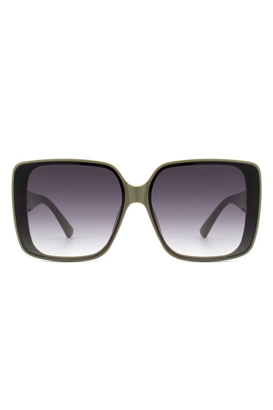 Square Retro Flat Top Women’s Sunglasses - Stylish UV Protection