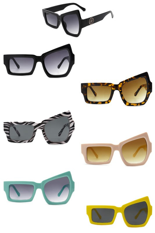Geometric Irregular Square Fashion Sunglasses - Minihomy