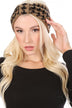 Houndstooth Bow Headband - Minihomy