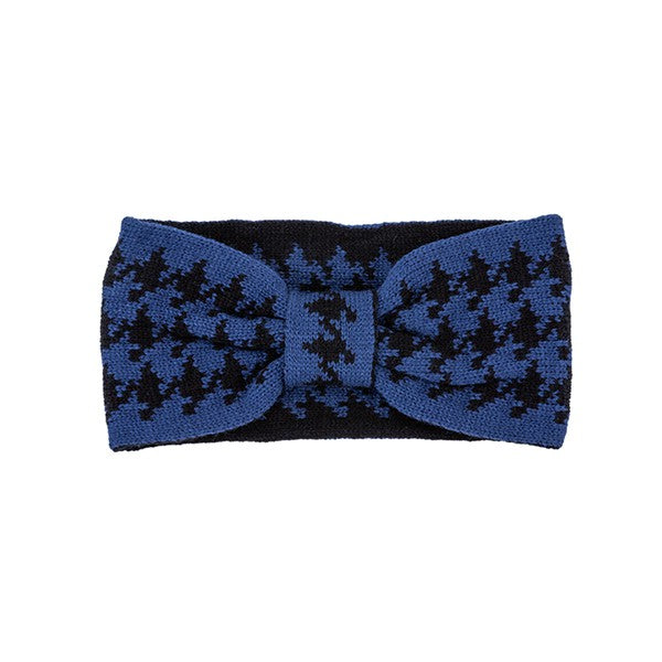 Houndstooth Bow Headband - Minihomy