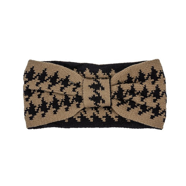 Houndstooth Bow Headband - Minihomy