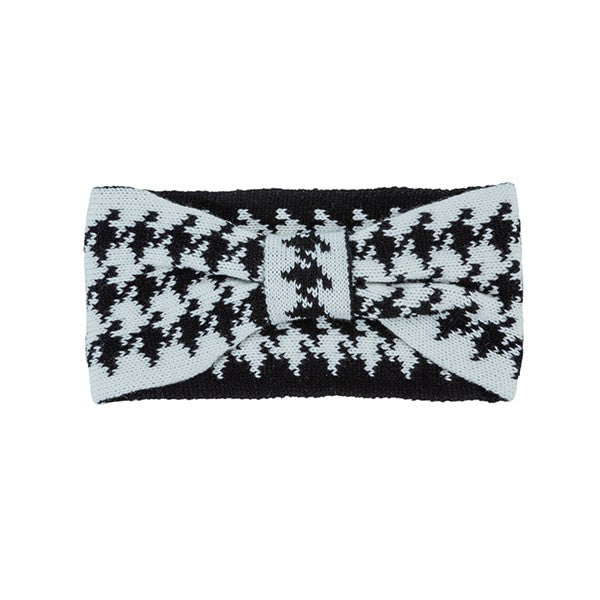 Houndstooth Bow Headband - Minihomy