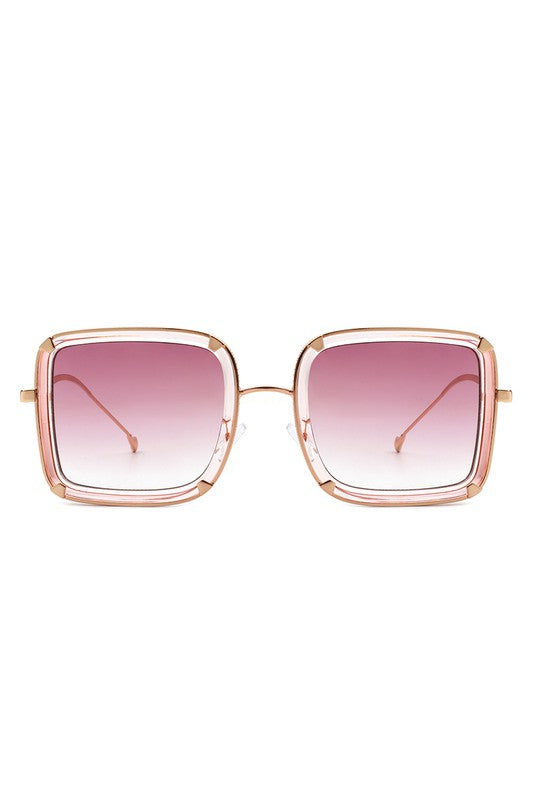 Classic Square Retro Tinted Fashion Sunglasses for Stylish Protection - Minihomy