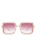 Classic Square Retro Tinted Fashion Sunglasses for Stylish Protection - Minihomy