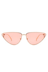 Retro Tinted Flat Lens Fashion Cat Eye Sunglasses