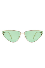 Retro Tinted Flat Lens Fashion Cat Eye Sunglasses