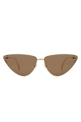 Retro Tinted Flat Lens Fashion Cat Eye Sunglasses