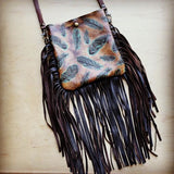 Plumas Sepia Leather Full Fringe - Minihomy