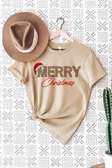 Plus Size Merry Christmas Graphic T-Shirt / Tee - Festive Holiday Top - Minihomy