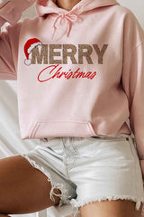 Plus Size Merry Christmas Hoodie for Women - Festive Holiday Sweater - Minihomy