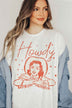 Howdy Cowgirl Graphic Tee - Women's Western T-Shirt, Casual Short Sleeve Top - Minihomy