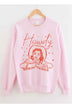 Howdy Cowgirl Graphic Sweatshirt - Trendy Women's Casual Pullover - Minihomy