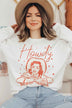 Howdy Cowgirl Graphic Sweatshirt - Trendy Women's Casual Pullover - Minihomy