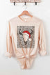 Cattle Christmas Long Sleeve T-Shirt - Festive Graphic Sweatshirt - Minihomy