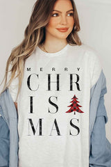 Merry Christmas Graphic T-Shirt - Festive Holiday Tee for Men & Women - Minihomy