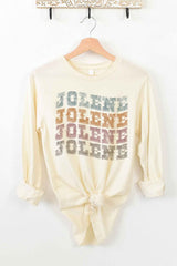 Jolene Western Dolly Long Sleeve Tee - Women's Casual Country Shirt - Minihomy