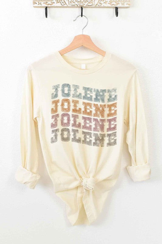 Jolene Western Dolly Long Sleeve Tee - Women's Casual Country Shirt - Minihomy