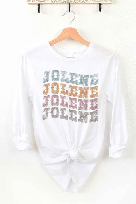 Jolene Western Dolly Long Sleeve Tee - Women's Casual Country Shirt - Minihomy