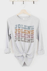 Jolene Western Dolly Long Sleeve Tee - Women's Casual Country Shirt - Minihomy