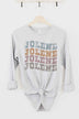 Jolene Western Dolly Long Sleeve Tee - Women's Casual Country Shirt - Minihomy