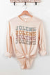 Jolene Western Dolly Long Sleeve Tee - Women's Casual Country Shirt - Minihomy