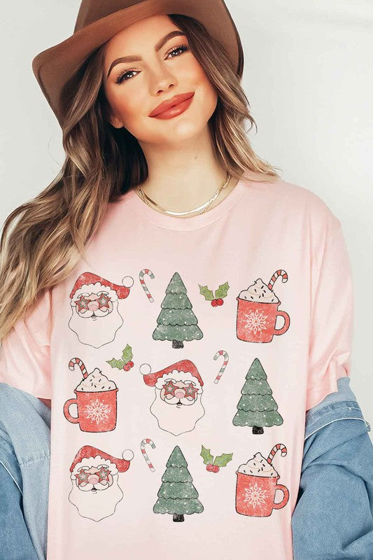 Plus Size Christmas Graphic Tee/T-Shirt - Festive Holiday Design - Minihomy
