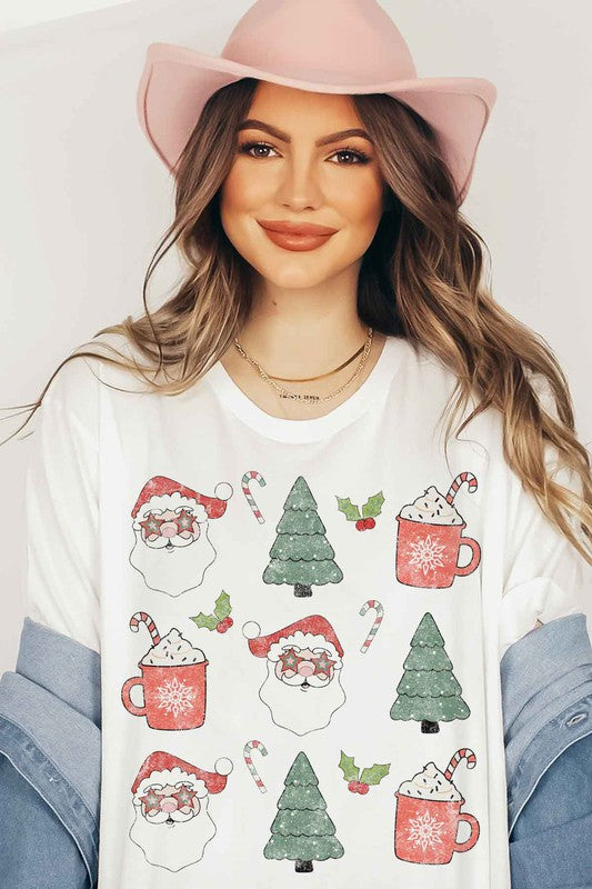 Plus Size Christmas Graphic Tee/T-Shirt - Festive Holiday Design - Minihomy
