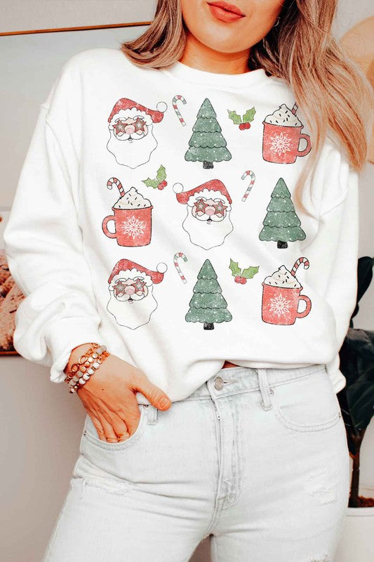 Plus Size Christmas Graphic Sweatshirt - Festive Holiday Tops - Minihomy