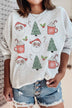 Plus Size Christmas Graphic Sweatshirt - Festive Holiday Tops - Minihomy