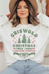 Christmas Tree Farm Graphic Plus Size Sweatshirt for Women - Minihomy