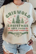 Christmas Tree Farm Graphic Plus Size Sweatshirt for Women - Minihomy