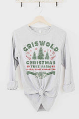 Christmas Tree Farm Long Sleeve T-Shirt for Holiday Celebrations - Minihomy