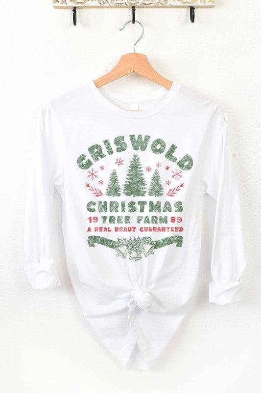 Christmas Tree Farm Long Sleeve T-Shirt for Holiday Celebrations - Minihomy