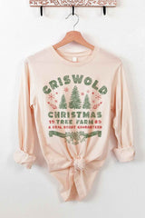 Christmas Tree Farm Long Sleeve T-Shirt for Holiday Celebrations - Minihomy