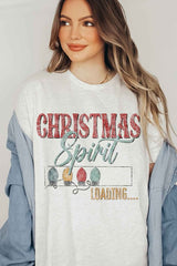 Loading Christmas Spirit Graphic Tee - Festive Holiday T-Shirt - Minihomy