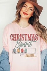 Loading Christmas Spirit Graphic Tee - Festive Holiday T-Shirt - Minihomy