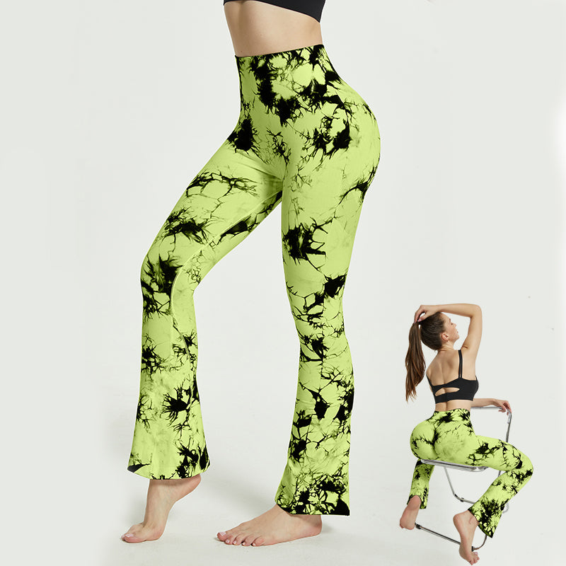 Seamless High Waist Quick-drying Fitness Running Sports Leggings Women Flares