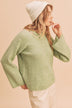 Harlie Sweater - Cozy Knit with Edgy Cutout Shoulder, Relaxed Fit, Thick Ribbed Trim - Minihomy