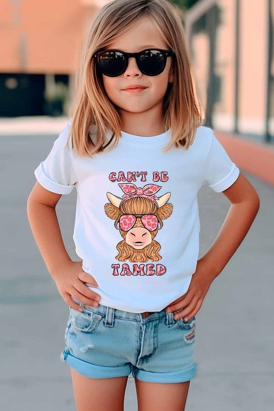 Can't Be Tamed Kids Graphic Tee - Minihomy
