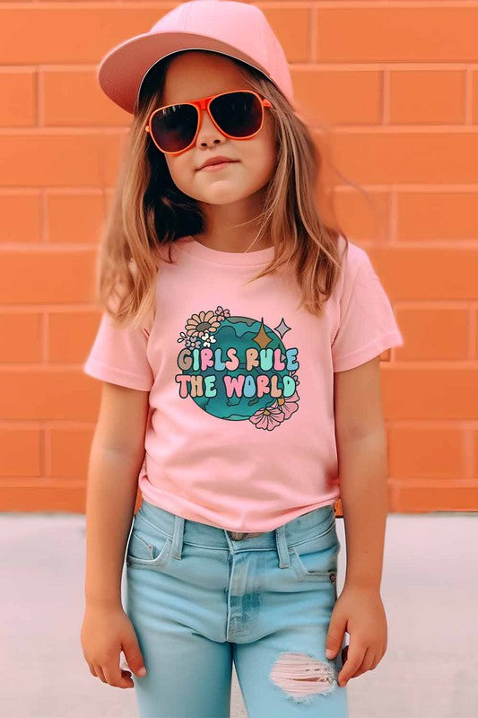 Girls Rule Kids Graphic Tee - Minihomy