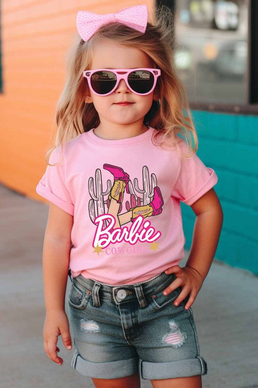 Barbie Cowgirl Kids Graphic Tee - Minihomy