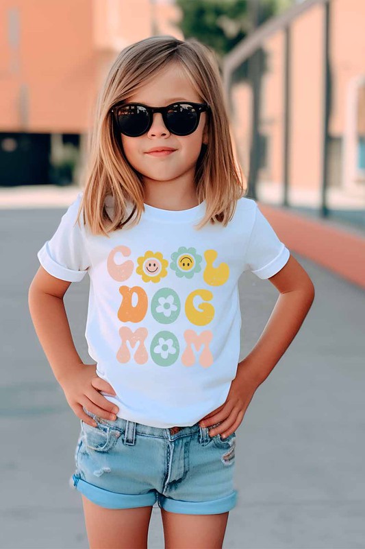Cool Dog Mom Kids Graphic Tee - Minihomy