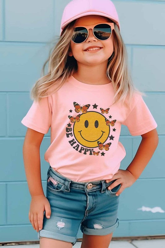 Be Happy Kids Graphic Tee - Minihomy