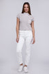Mock Neck Short Sleeve Cropped Sweater for Women - Stylish Knit Top - Minihomy