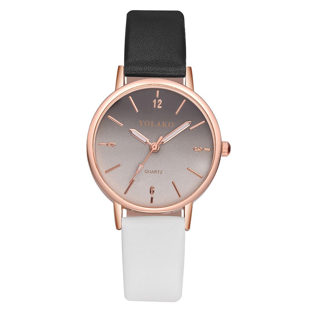 Gradient Candy Color Creative Wrist Watch