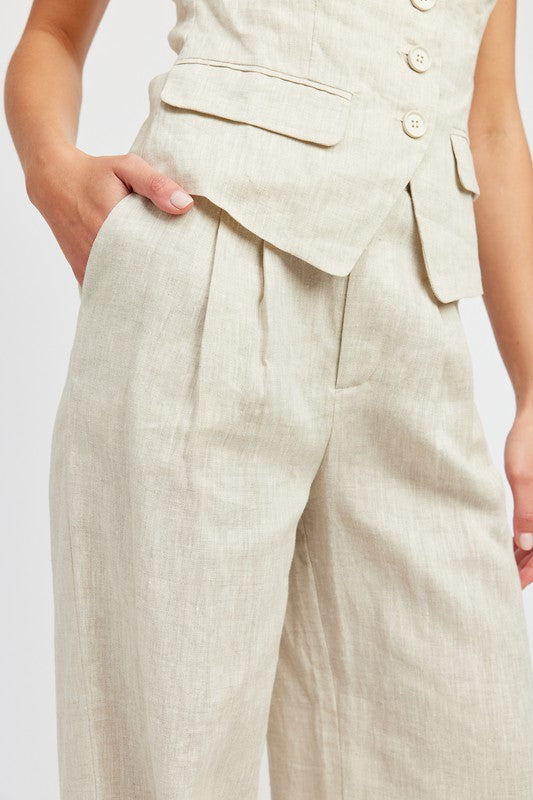 Full Length Pleated Pants - Minihomy