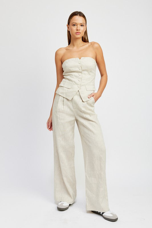 Full Length Pleated Pants - Minihomy