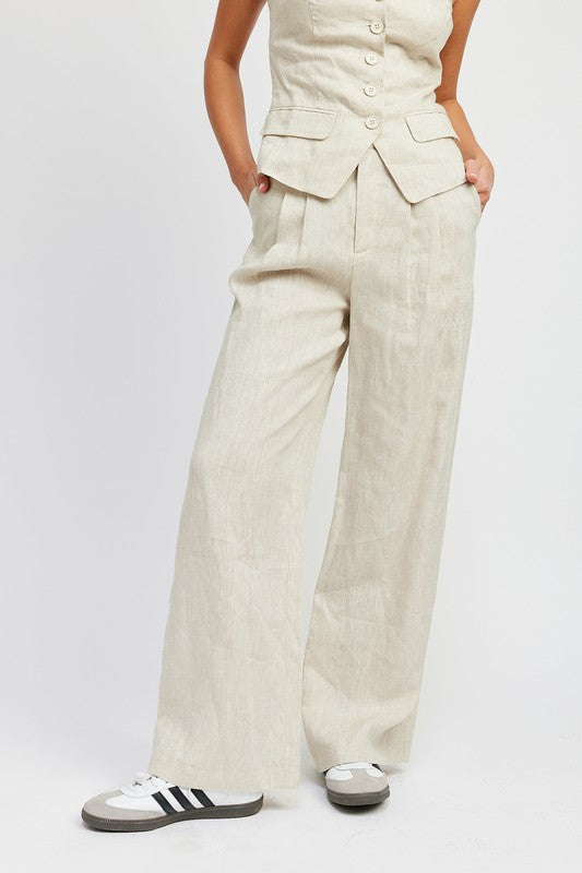 Full Length Pleated Pants - Minihomy