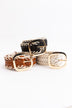 Crochet Trimmed Woven Leather Belt - Minihomy