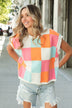 Colorful Checkered Sweater Vest for Men & Women - Minihomy